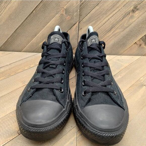Converse Chuck Taylor All Star Low Triple Black Casual Sneakers Mens Size 8 - Picture 4 of 9